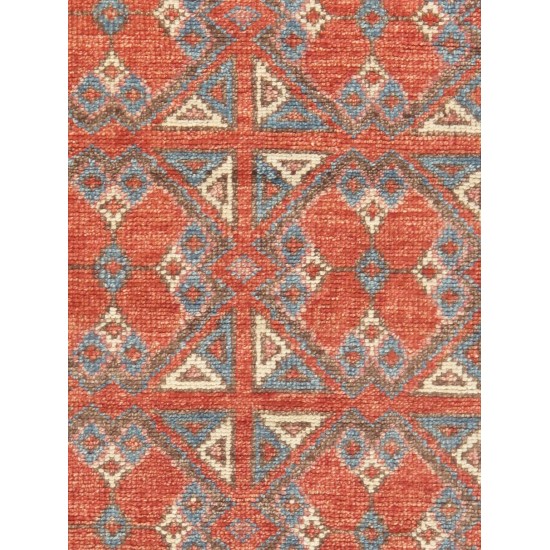 Pasargad Nomad Collection Hand-Knotted Wool Area Rug- 7' 9" X 9' 9"