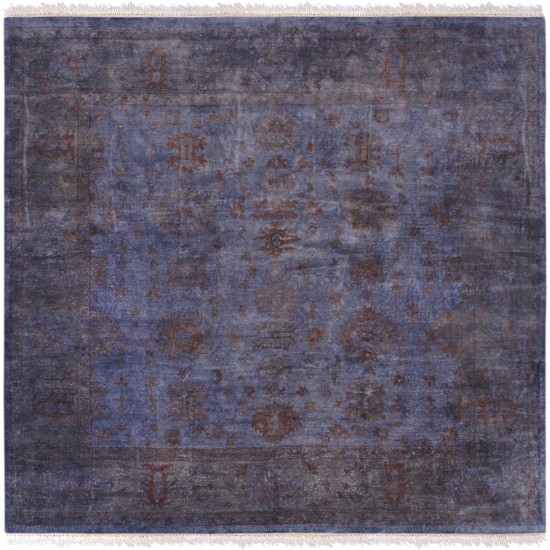 Pasargad Home Turkish Overdye Hand-Knotted Lamb's Wool Area Rug-11'11" X 12' 4"