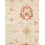 Pasargad Home Oushak Hand-Knotted Lamb's Wool Area Rug- 13' 10" X 13' 11"