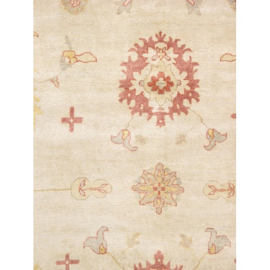 Pasargad Home Oushak Hand-Knotted Lamb's Wool Area Rug- 13' 10" X 13' 11"