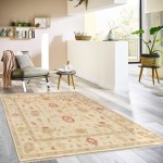 Pasargad Home Oushak Hand-Knotted Lamb's Wool Area Rug- 13' 10" X 13' 11"