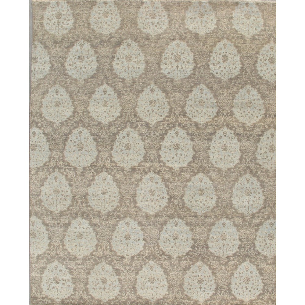 Pasargad Home Transitional Hand-Knotted Lamb's Wool Area Rug- 8' 0" X 9' 11"