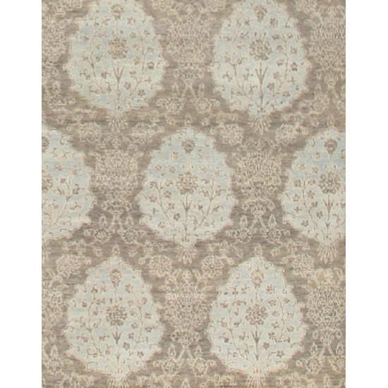 Pasargad Home Transitional Hand-Knotted Lamb's Wool Area Rug- 8' 0" X 9' 11"