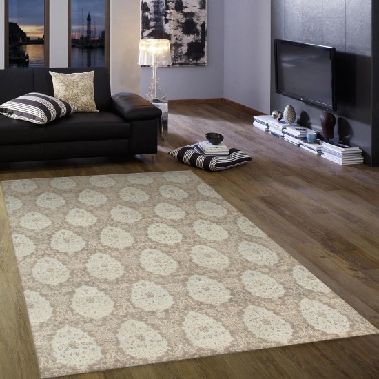 Pasargad Home Transitional Hand-Knotted Lamb's Wool Area Rug- 8' 0" X 9' 11"