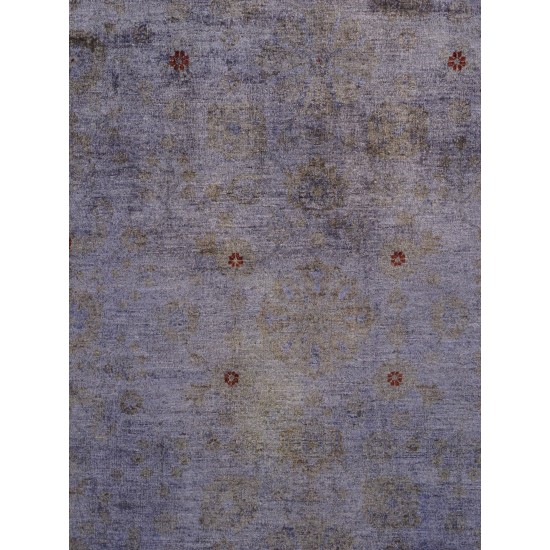 Pasargad Home Overdyes Collection Hand-Knotted Wool Area Rug- 9' 3" X 12' 4"