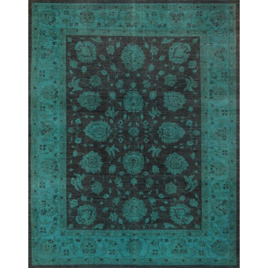 Pasargad Home Overdyes Hand-Knotted Lamb's Wool Area Rug- 8'10" X 11' 5"