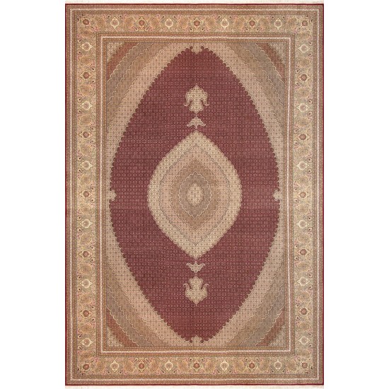 Pasargad Home Tabriz Hand-Knotted Silk & Wool Area Rug- 11' 4" X 16' 7"