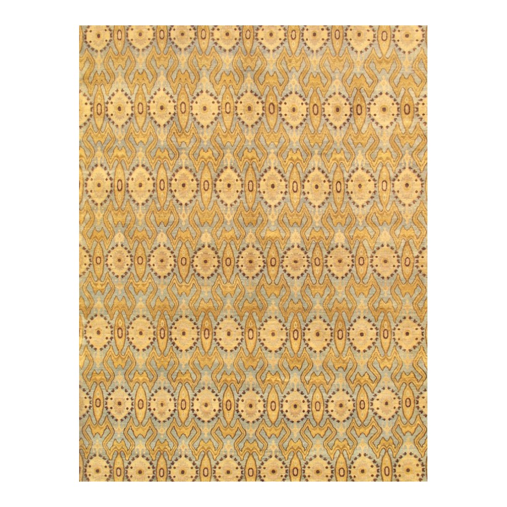 Pasargad Home Ikat Collection Hand-Knotted Lamb's Wool Area Rug- 5' 2" X 7' 11"