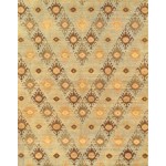 Pasargad Home Ikat Collection Hand-Knotted Lamb's Wool Area Rug- 4' 0" X 6' 0"