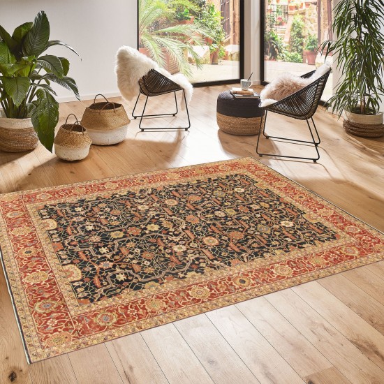 Pasargad Home Turkish Ferehan Hand-Knotted Lamb's Wool Area Rug- 9' 1" X 12' 2"