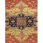 Pasargad Home Serapi Collection Hand-Knotted Wool Area Rug- 5'11" X 9' 1"