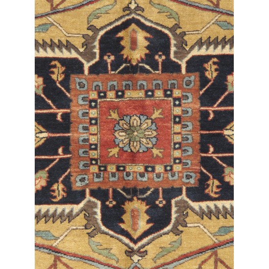 Pasargad Home Serapi Collection Hand-Knotted Wool Area Rug- 5'11" X 9' 1"