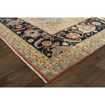 Pasargad Home Serapi Collection Hand-Knotted Wool Area Rug- 5'11" X 9' 1"
