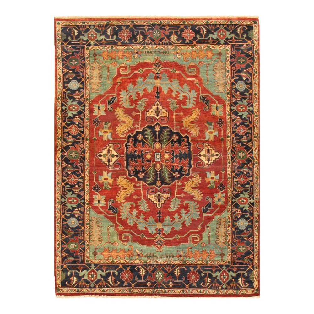 Pasargad Home Serapi Collection Hand-Knotted Wool Area Rug- 3' 0" X 5' 0"