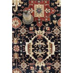 Pasargad Home Karabakh Collection Hand-Knotted Wool Area Rug- 7' 9" X 10' 3"