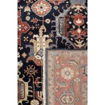 Pasargad Home Karabakh Collection Hand-Knotted Wool Area Rug- 7' 9" X 10' 3"