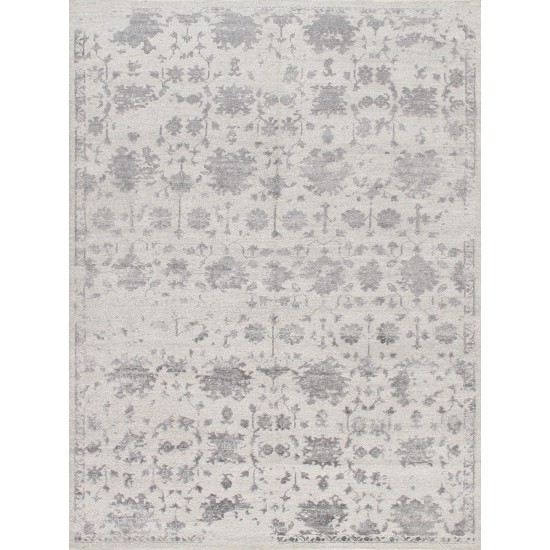 Transitional Hand-Knotted Bamboo Silk Area Rug- 8'10" X 11'10" AEB-319gb