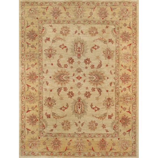 Pasargad Home Ferehan Hand-Knotted Lamb's Wool Area Rug- 5' 9" X 7' 6"