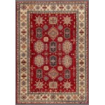 Pasargad Home Kazak Collection Hand-Knotted Lamb's Wool Area Rug- 9' 9" X 13' 3"
