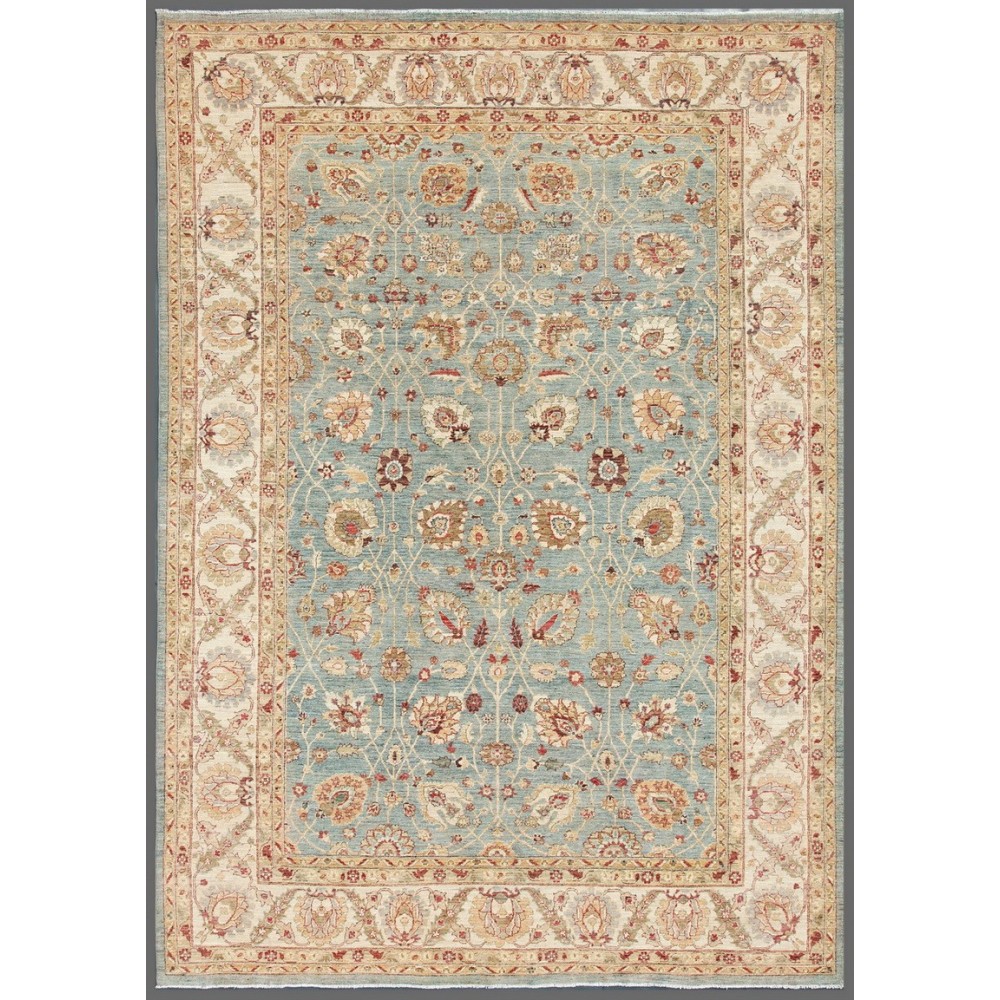 Pasargad Home Ferehan Hand-Knotted Lamb's Wool Area Rug- 9' 7" X 13' 11"