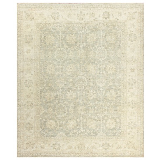 Pasargad Home Ferehan Hand-Knotted Lamb's Wool Area Rug- 8' 1" X 9' 7"