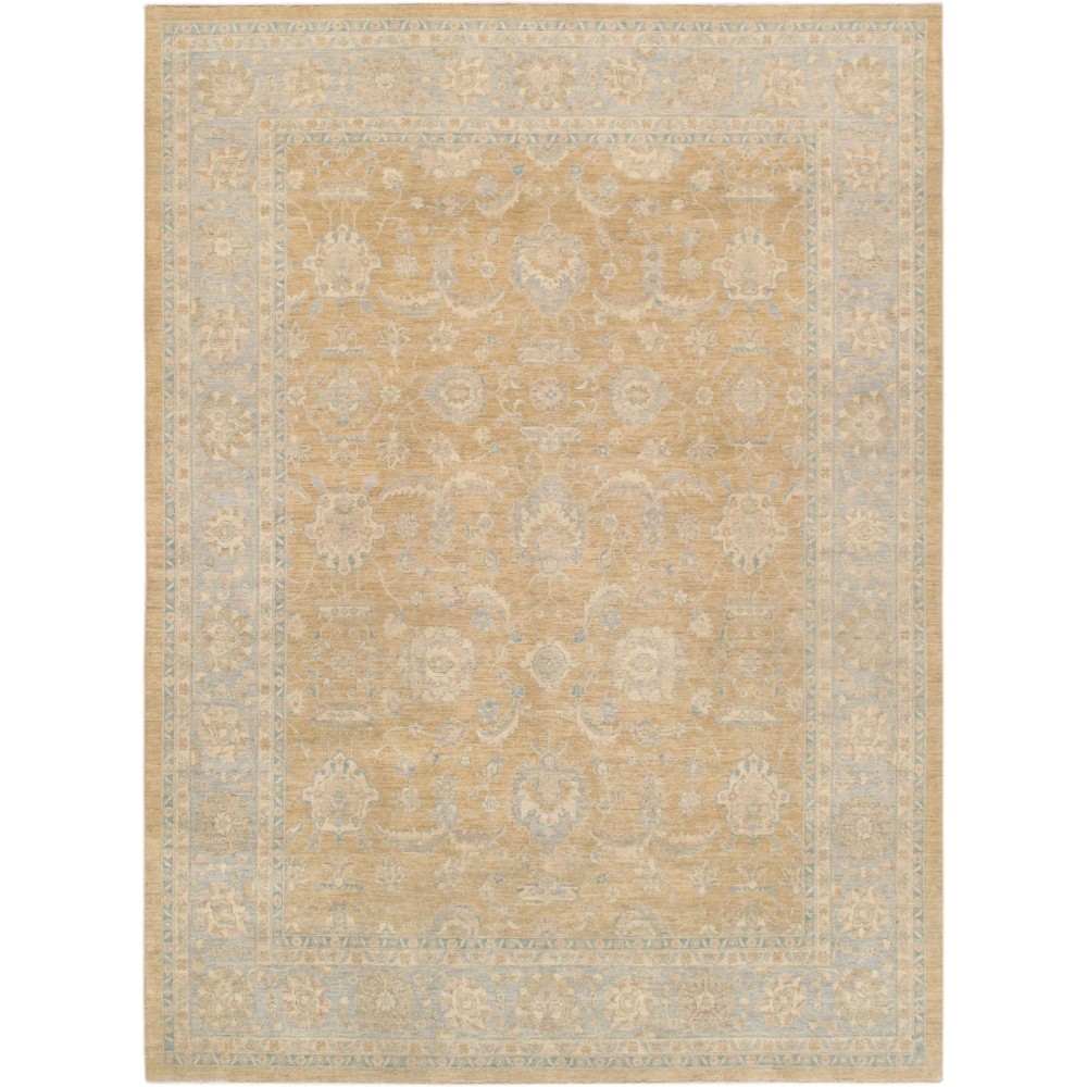 Pasargad Home Ferehan Collection Hand-Knotted Lambs Wool Area Rug