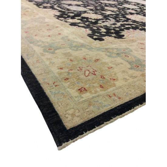 Pasargad Home Ferehan Collection Hand-Knotted Wool Area Rug- 9' 9" X 12' 10"