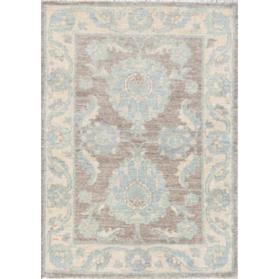 Pasargad Home Ferehan Collection Hand-Knotted Wool Area Rug- 2' 2" X 3' 1"