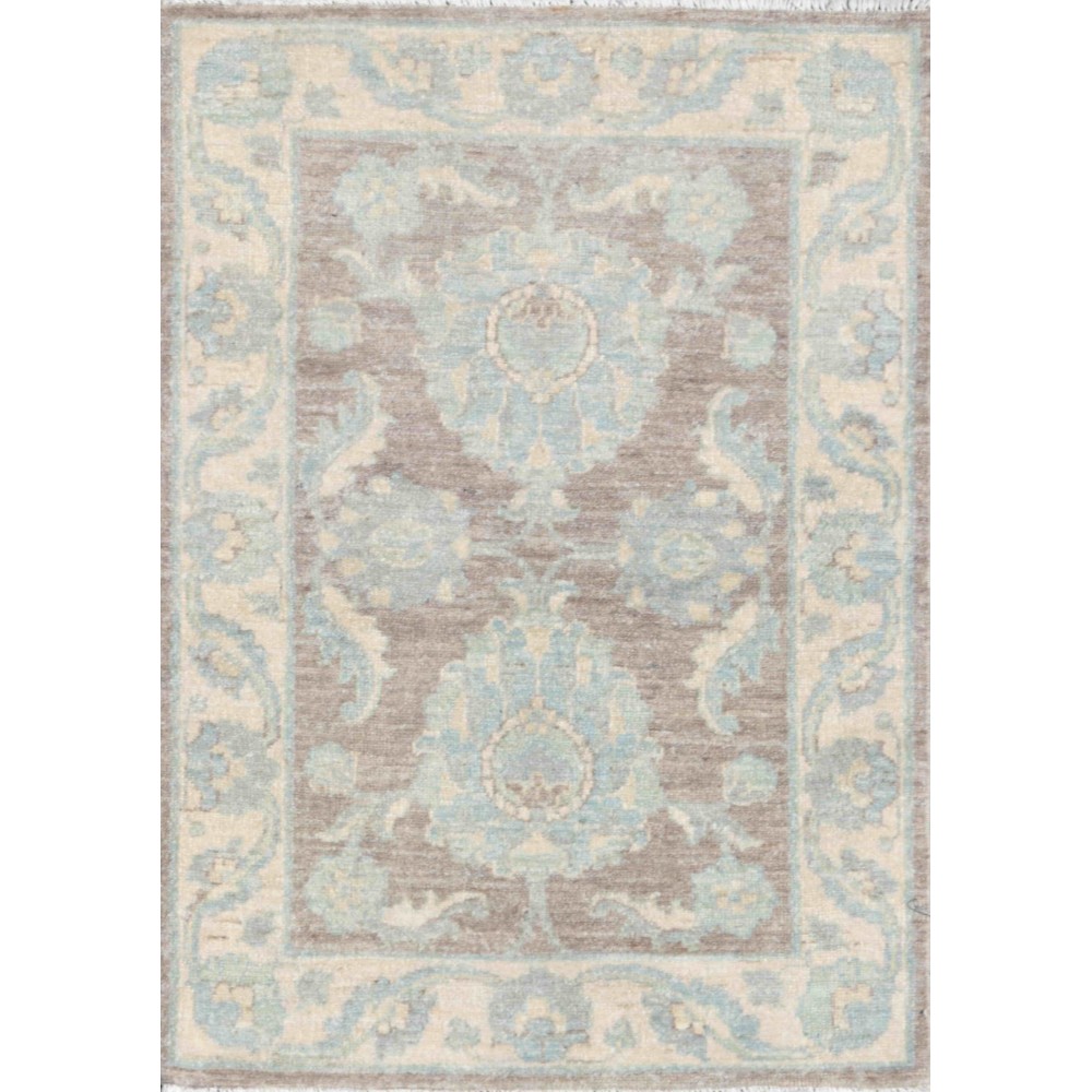 Pasargad Home Ferehan Collection Hand-Knotted Wool Area Rug- 2' 2" X 3' 1"