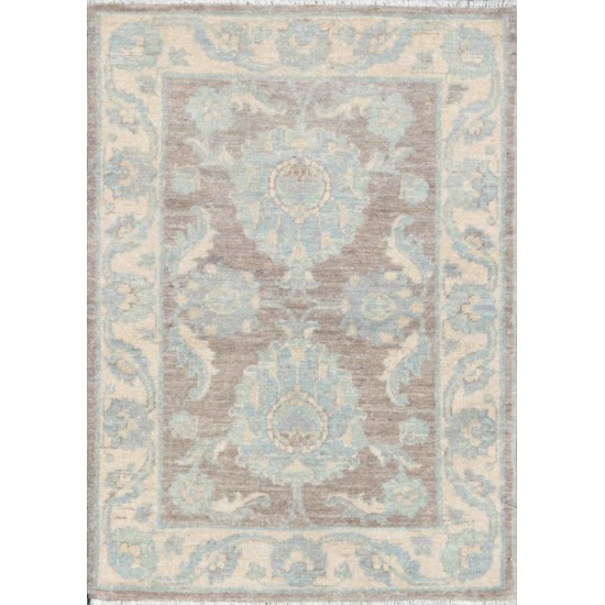 Pasargad Home Ferehan Collection Hand-Knotted Wool Area Rug- 2' 3" X 3' 0"