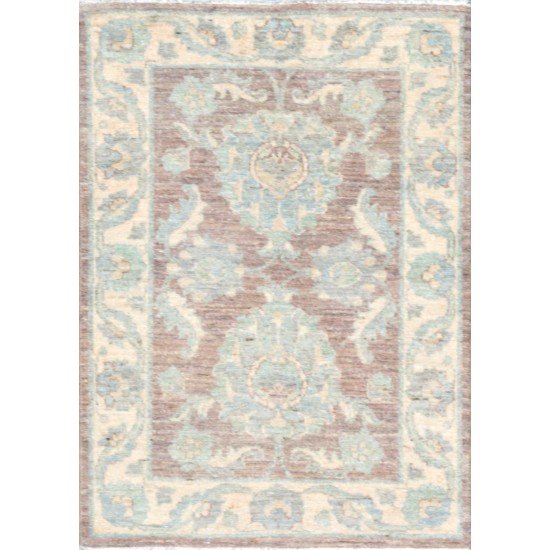 Pasargad Home Ferehan Collection Hand-Knotted Wool Area Rug- 2' 3" X 3' 1"