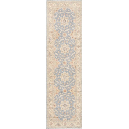 Pasargad Home Tabriz Collection Hand-Knotted Wool Area Rug- 3' 0" X 9' 9"