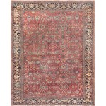 Pasargad Home Antique Ferehan Collection Rust Wool Area Rug-10' 6" X 13' 3"