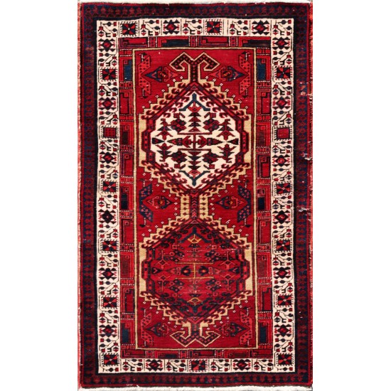 Pasargad Home Vintage Serab Collection Camel Wool Area Rug- 3' 1" X 5' 3"