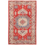 Pasargad Home Kazak Collection Wool Area Rug- 6' 2" X 9'10"