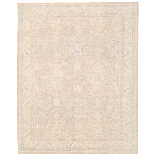 Pasargad Home Ferehan Collection Hand-Knotted Wool Area Rug- 9' 2" X 11' 10"