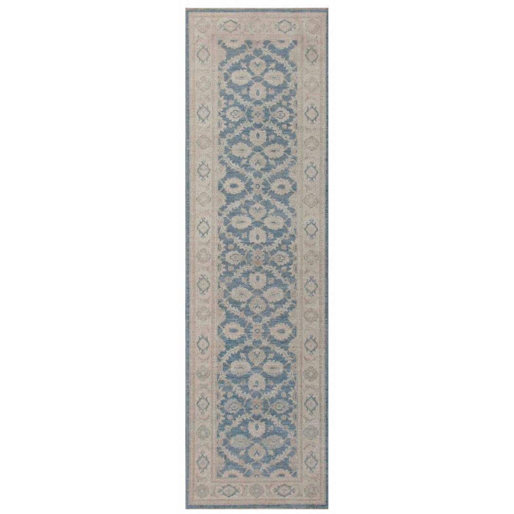 Pasargad Home Ferehan Hand-Knotted Lamb's Wool Runner- 2' 8" X 9' 3"42573