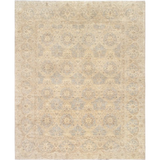 Pasargad Home Ferehan Hand-Knotted Lamb's Wool Area Rug- 8' 2" X 9' 10"