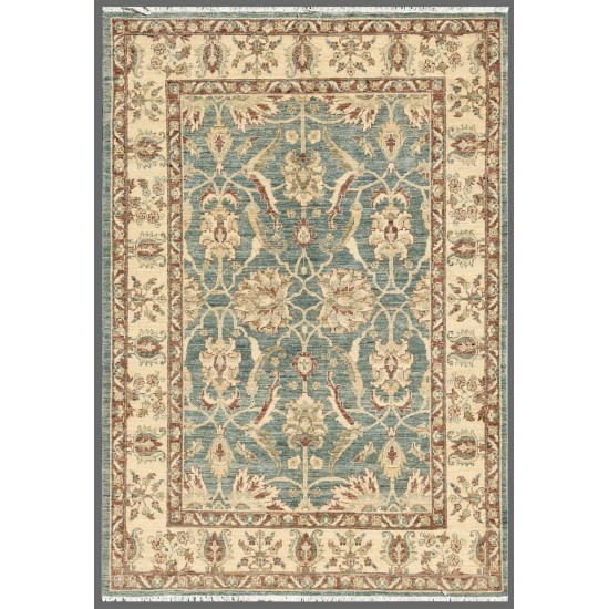 Pasargad Home Ferehan Hand-Knotted Lamb's Wool Area Rug- 4' 11" X 7' 2"