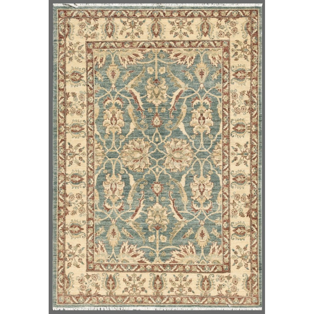 Pasargad Home Ferehan Hand-Knotted Lamb's Wool Area Rug- 4' 11" X 7' 2"