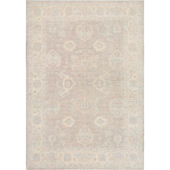 Pasargad Home Ferehan Collection Hand-Knotted Wool Area Rug- 7' 11" X 10' 0"