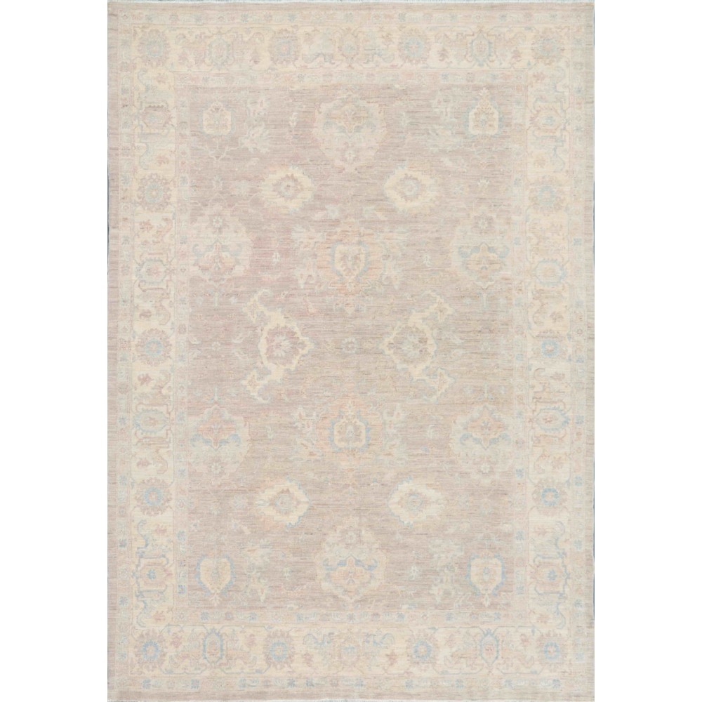 Pasargad Home Ferehan Collection Hand-Knotted Wool Area Rug- 7' 11" X 10' 0"