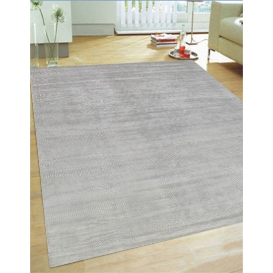 Pasargad Home Area Rug Transitiona Hand-Knotted Lamb's Wool Grey 10' 0" X 13'10"