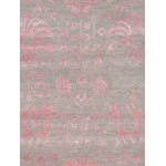 Pasargad Home Transitional Hand-Knotted Silk & Wool Area Rug- 8'11" X 11' 9"