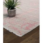 Pasargad Home Transitional Hand-Knotted Silk & Wool Area Rug- 5'11" X 9' 5"