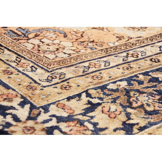 Pasargad Home Antique Mahal Salmon Lamb's Wool Area Rug-12'10" X 17' 0"