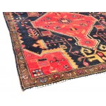 Pasargad Home Vintage N.w. Collection Black Lamb's Wool Area Rug- 3' 6" X 7'10"