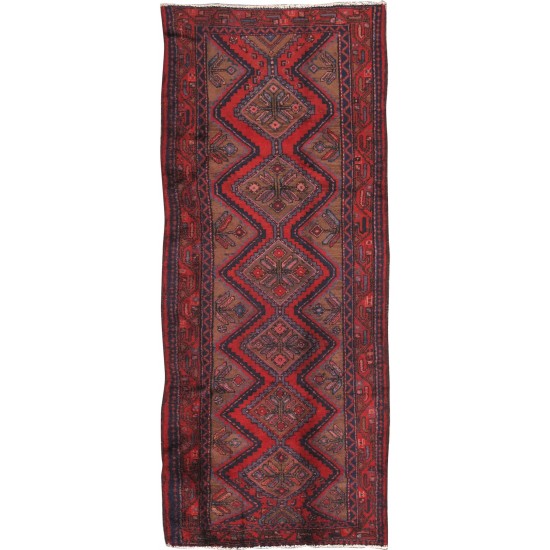 Pasargad Home Vintage Hamadan Camel Lamb's Wool Area Rug- 5' 5" X 9' 1"