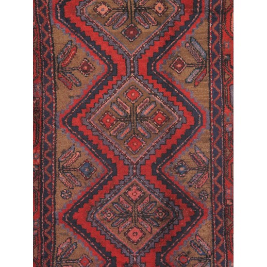 Pasargad Home Vintage Hamadan Camel Lamb's Wool Area Rug- 5' 5" X 9' 1"