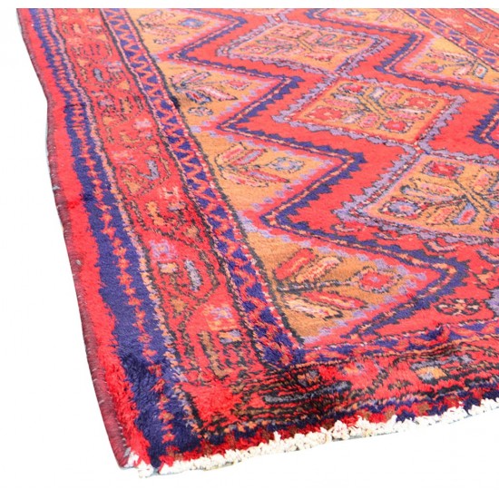Pasargad Home Vintage Hamadan Camel Lamb's Wool Area Rug- 5' 5" X 9' 1"